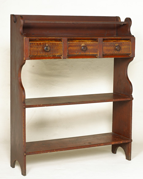 Rare Decorated Bucket Bench