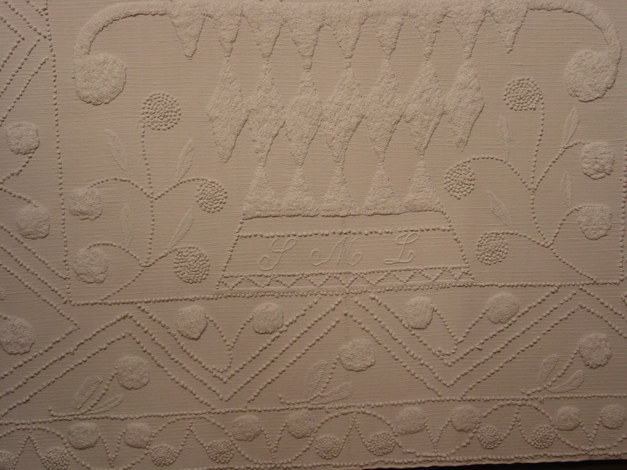 Embroidered Candlewick Spread Olde Hope Antiques